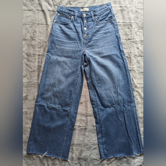 Madewell Denim - Madewell Wide-Leg Crop Jeans